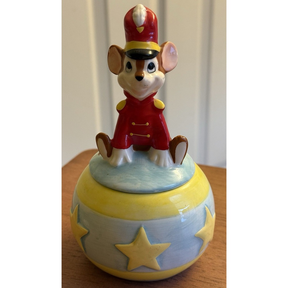 Vintage Timothy Mouse Sugar Bowl Trinket Box